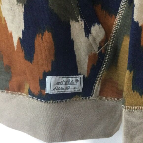Eddie Bauer Sweatshirt Hoodie Men’s Size Large Color Campo Camp Fleece Pull-Over - Picture 3 of 10